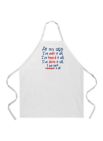 Buy Fully Adjustable Apron White 27x34inch in Egypt