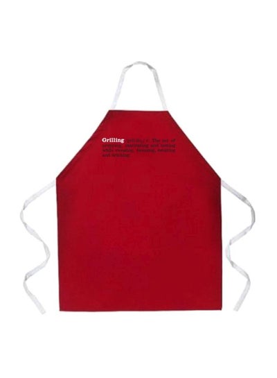 Buy Adjustable Grilling Definition Apron Red in Egypt