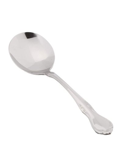 Buy 12-Piece Bouillon Spoon Set Silver 5.9x1.7x0.8inch in Saudi Arabia