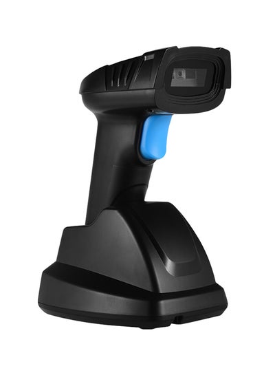 Buy Handheld 1D 2D QR Wireless Barcode Scanner Black/Blue in Saudi Arabia