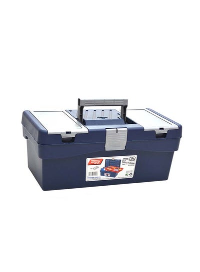 Buy Plastic Tool Box Blue/Silver 40X21.7X16.6centimeter in UAE