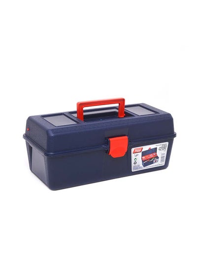 Buy Plastic Tool Box Blue/Red 31X16X13centimeter in UAE