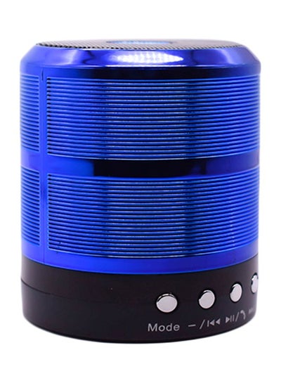 Buy USB Mini Bluetooth Speaker Blue/Black in Saudi Arabia