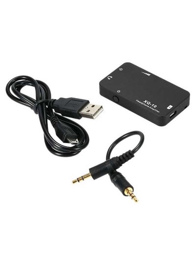 Buy Mini Portable Headphone Amplifier With Cable XQ-10 Black in Saudi Arabia