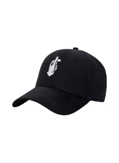 Buy Causal Outdoor Sun Block Baseball Cap Black in UAE