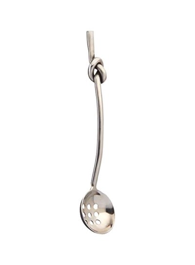 Buy Stainless Steel Knot Handle Olive Spoon Silver 7inch in UAE