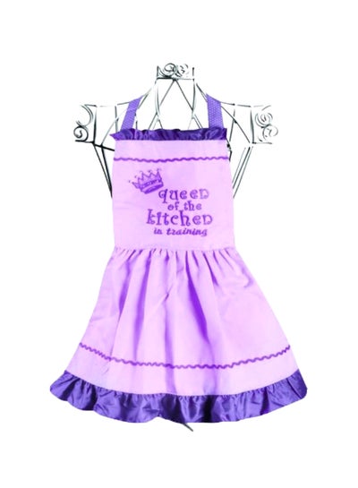 Buy Queen Of The Kitchen In Training Printed Apron Purple 8x22inch in Egypt