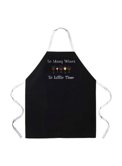 Buy Printed Polyester Apron Black/Red/White 27x0.2x34inch in Egypt