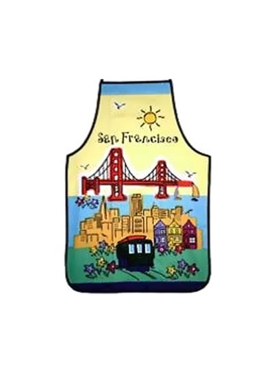 اشتري San Francisco Printed Apron أصفر/أزرق/أحمر 9x4x1بوصة في مصر