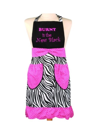 Buy Cotton Apron Pink/Black/White 24.5x30inch in Egypt