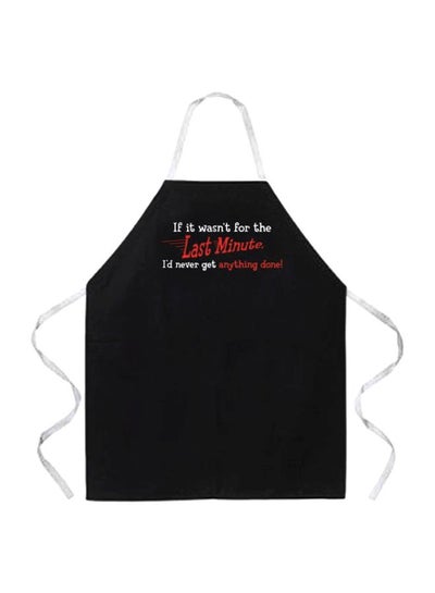 Buy Polyester Printed Apron Black/Red 18x13x0.5inch in Egypt