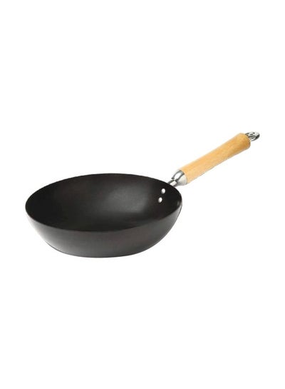 Buy Nonstick Stir Fry Pan Black 9.5inch in Saudi Arabia