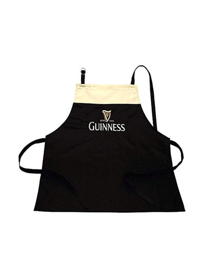 Buy Cotton Apron Black/Beige 80x70cm in Egypt