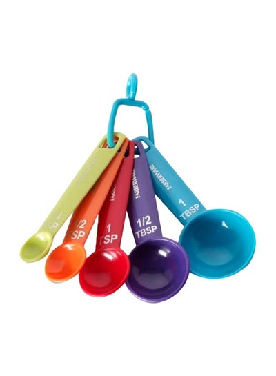 Buy Pack Of 5 Measuring Spoon Multicolour in Saudi Arabia