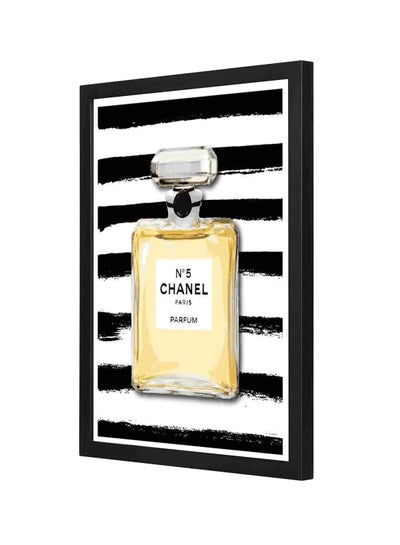 Buy Wooden Frame N 5 Chanel Wall Art Multicolour 33x43cm in Saudi Arabia