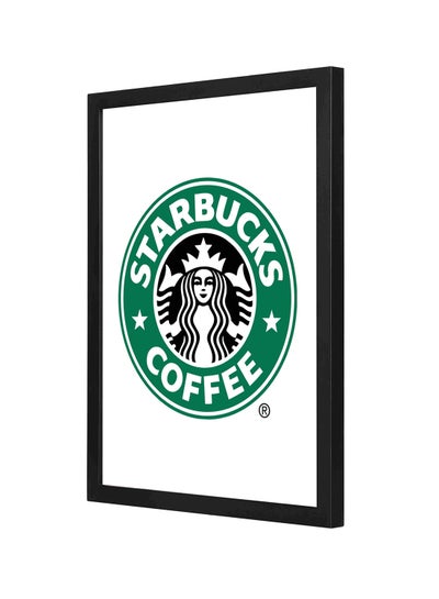 Buy Wooden Frame Starbucks Wall Art Multicolour 33x43cm in Saudi Arabia