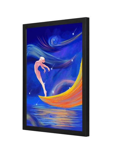 Buy Dream Beautiful Girl Dance Wooden Frame Wall Art Multicolour 33 x 43cm in Saudi Arabia