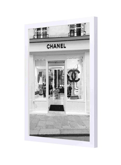 Buy Wooden Frame Chanel Wall Art Multicolour 33x43centimeter in Saudi Arabia