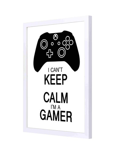 Buy Art Wall Painting Modern For Games Lovers Black/White 33x43centimeter in Saudi Arabia