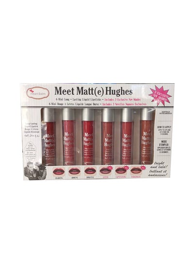 Buy 6-Piece Meet Matt Hughes Liquid Lipstick Set Multicolour in UAE