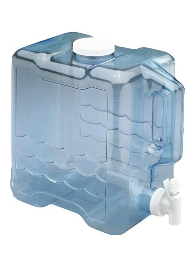 Buy Plastic Beverage Container Blue/White in Saudi Arabia