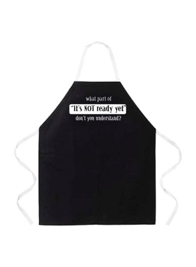 Buy It's Not Ready Yet Printed Apron Black in Egypt