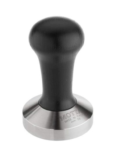 Buy Flat Base Coffee Tamper Silver/Black 58mm in Saudi Arabia