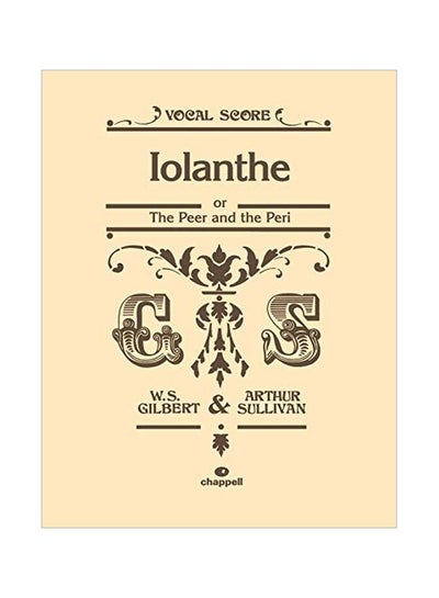 Buy Iolanthe : Or The Peer And The Peri paperback english - 04-Nov-09 in UAE