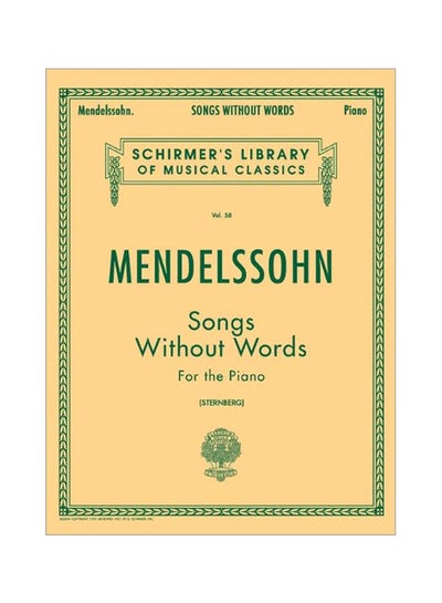 Buy Schirmer Library Of Classics Songs Without Words: For The Piano paperback english - 01-Nov-86 in UAE