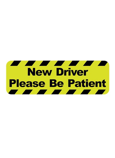 Buy New Driver Please Be Patient Car Sign Vinyl Sticker in UAE