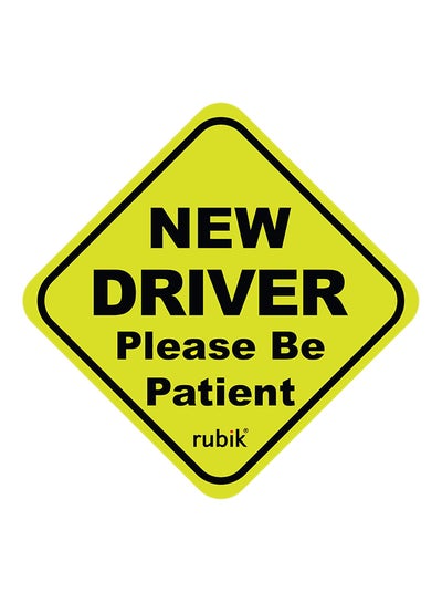 Magnetic New Driver Please Be Patient Car Sticker price in UAE | Noon ...