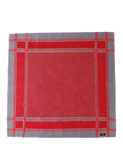 Buy Colourblock Pattern Casual Scarf Red/Grey in UAE