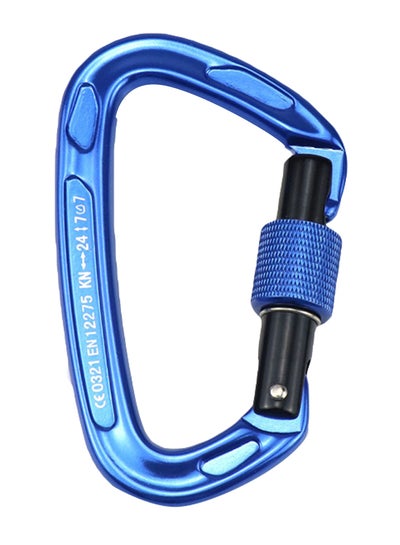 Buy Carabiner With Screw Locking Gate 10x2x6cm in UAE