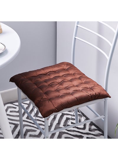 Buy Chair Pad Brown 40x40centimeter in UAE