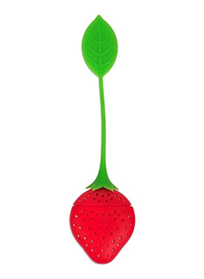 Buy Strawberry Shape Eco-Friendly Tea Strainer Green/Red in Egypt