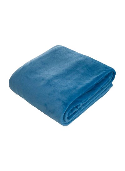Buy Polyester Blanket Polyester Blue 180x90cm in UAE