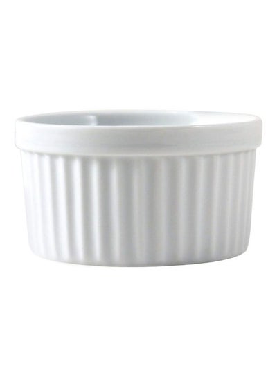 Buy 12-Piece Porcelain Ramekin Bowl Set White in Saudi Arabia