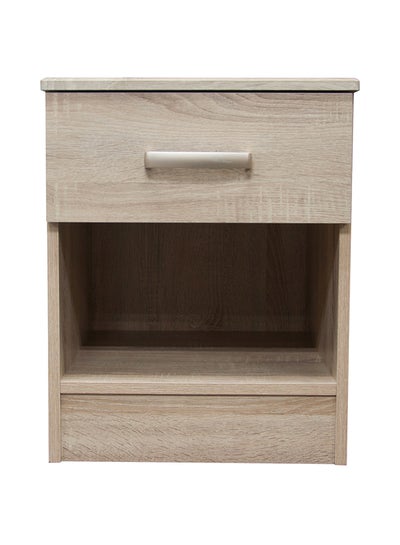 Buy Cooper 1-Drawer Nightstand Brown in Saudi Arabia