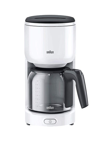 Buy Coffee Maker, 10 Cups, Anti Drip System, Opti-Brew System, Water Level Indicator, Dishwasher Safe, 40 Minutes Auto Shut Off, BPA Free 1000 W KF3100 White in Saudi Arabia