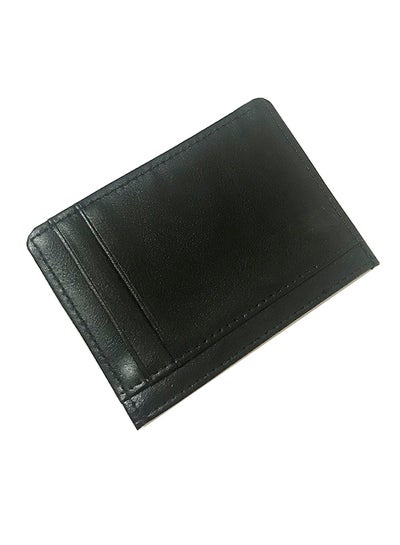 Buy Leather Bank Card Case Black in UAE