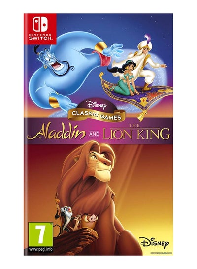 اشتري لعبتي الفيديو "Aladdin" و "The Lion King" (إصدار عالمي) - مغامرة - نينتندو سويتش في السعودية