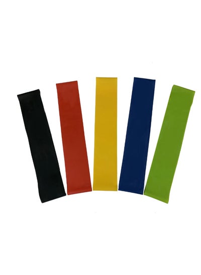 Buy 5-Piece Exercise Resistance Band Set 60 x 5cm in Egypt