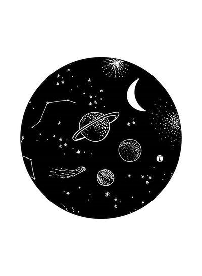 Buy Space Printed Mouse Pad White/Black in Saudi Arabia