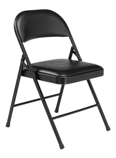 Buy 4-Piece Commercialine Folding Chair Set Black in Saudi Arabia