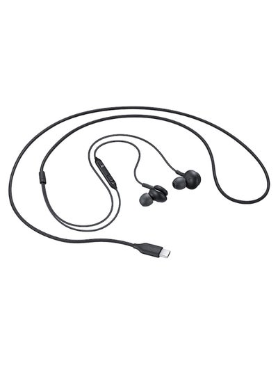 Buy Type-C In-Ear Earphones For Samsung Galaxy Note10/Note10+ Black in Saudi Arabia