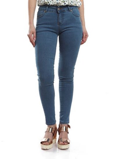 Buy Casual Skinny Fit Jeans Blue in Egypt
