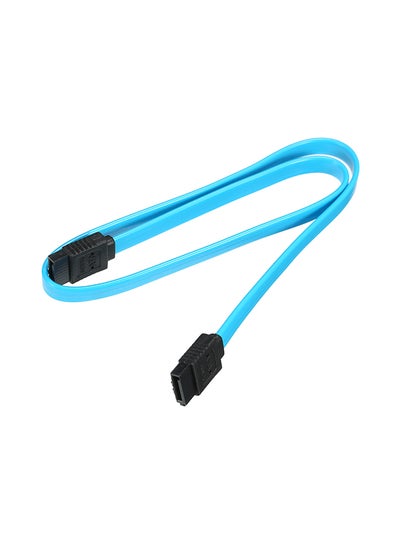 Buy SATA III with Locking Latch Cable And Connector Blue & Black in Saudi Arabia