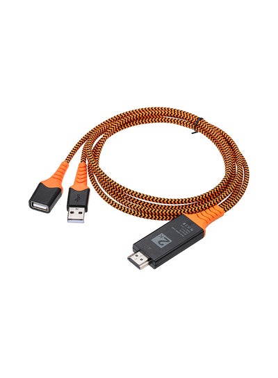 Buy USB Converter Cable Orange & Black in UAE