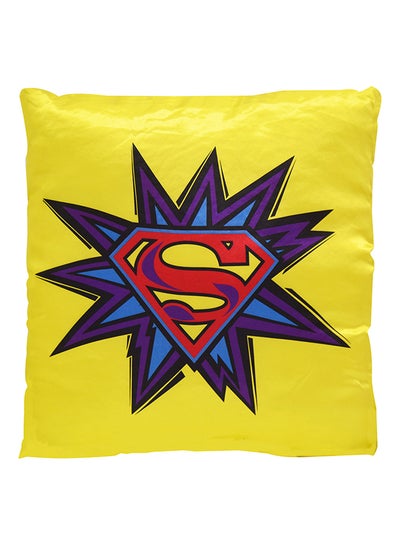 Buy Superman Design  Cushion Polyester Multicolour 40x40cm in Saudi Arabia