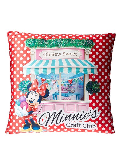 Buy Minnie Mouse Design  Cushion Polyester Multicolour 40x40cm in UAE